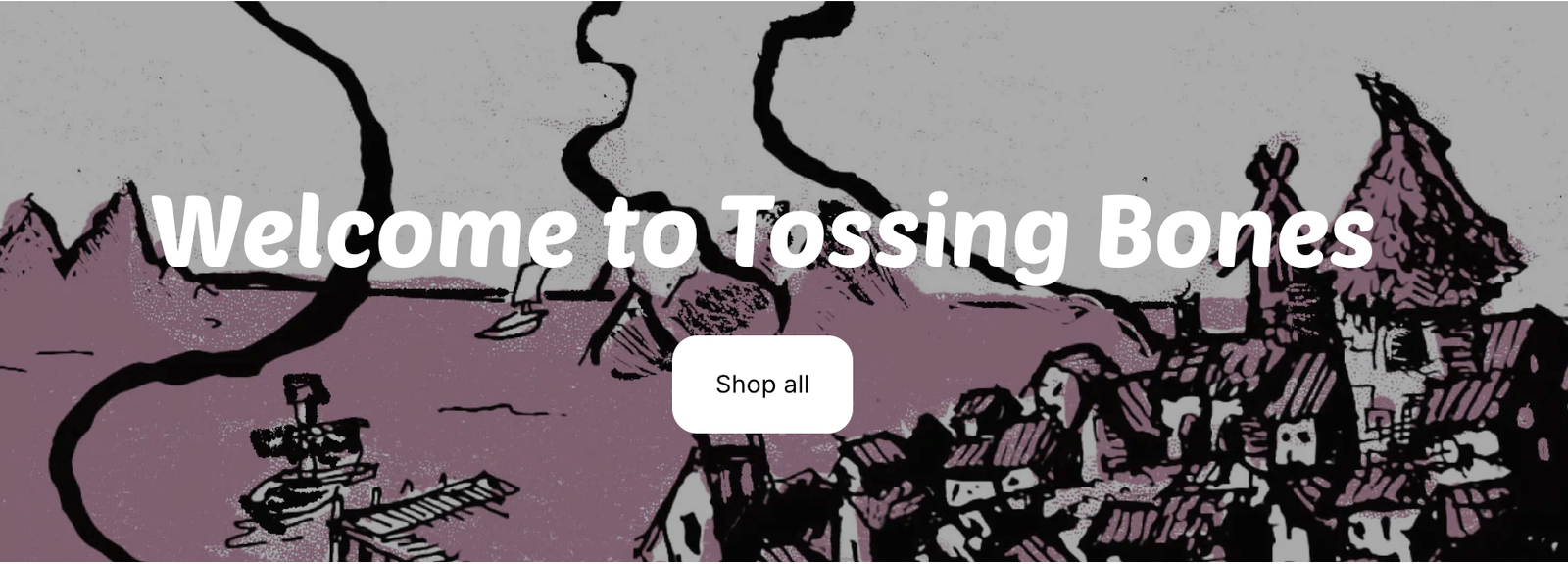 tossing bones website header